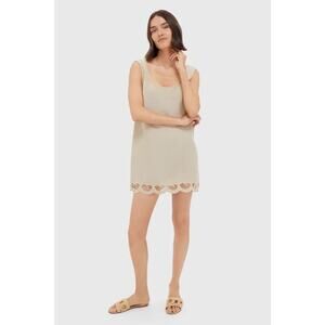 ONIA Jute Air Linen Scallop Mini Dress S - NWT